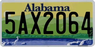 AL license plate 5AX2064