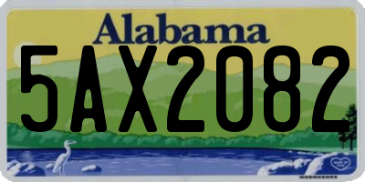 AL license plate 5AX2082