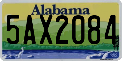 AL license plate 5AX2084