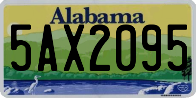 AL license plate 5AX2095