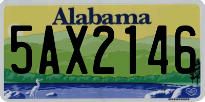 AL license plate 5AX2146