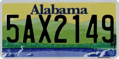 AL license plate 5AX2149
