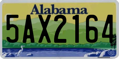 AL license plate 5AX2164