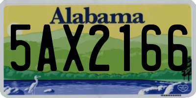 AL license plate 5AX2166