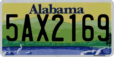 AL license plate 5AX2169
