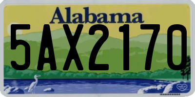 AL license plate 5AX2170