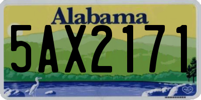 AL license plate 5AX2171