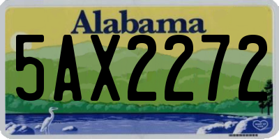 AL license plate 5AX2272