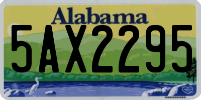 AL license plate 5AX2295