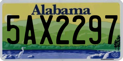 AL license plate 5AX2297