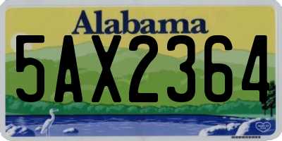 AL license plate 5AX2364
