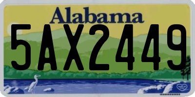 AL license plate 5AX2449