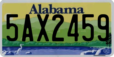 AL license plate 5AX2459