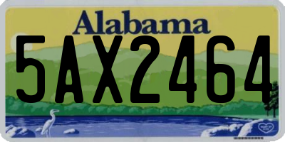 AL license plate 5AX2464