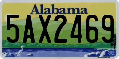 AL license plate 5AX2469