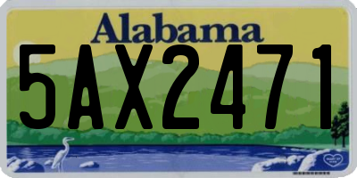 AL license plate 5AX2471