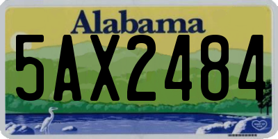 AL license plate 5AX2484
