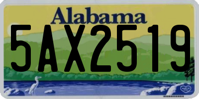 AL license plate 5AX2519