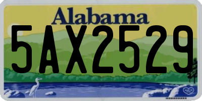AL license plate 5AX2529