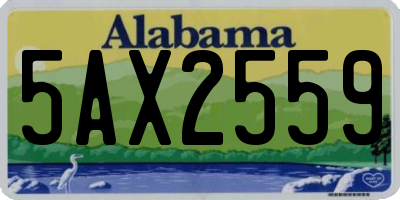 AL license plate 5AX2559