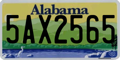 AL license plate 5AX2565