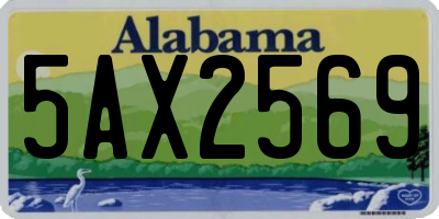 AL license plate 5AX2569