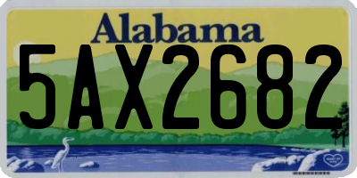 AL license plate 5AX2682