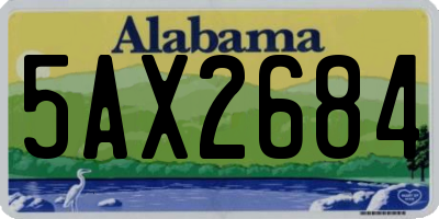 AL license plate 5AX2684