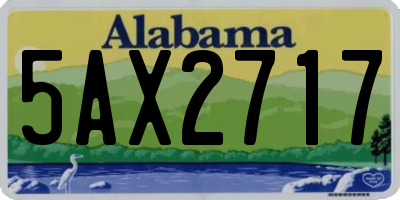 AL license plate 5AX2717