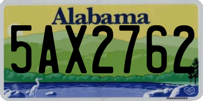 AL license plate 5AX2762
