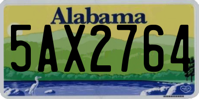 AL license plate 5AX2764