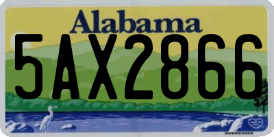 AL license plate 5AX2866