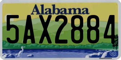 AL license plate 5AX2884