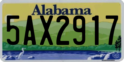 AL license plate 5AX2917