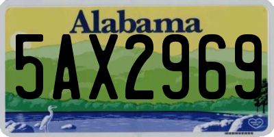 AL license plate 5AX2969