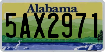 AL license plate 5AX2971