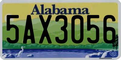 AL license plate 5AX3056