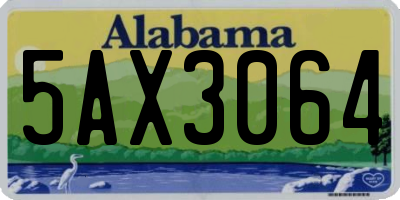 AL license plate 5AX3064