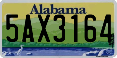 AL license plate 5AX3164