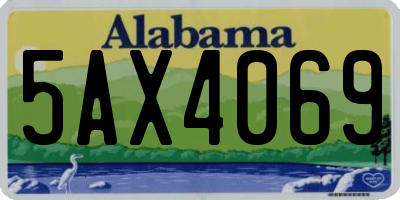 AL license plate 5AX4069