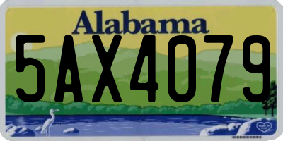 AL license plate 5AX4079