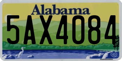 AL license plate 5AX4084