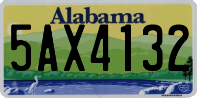 AL license plate 5AX4132