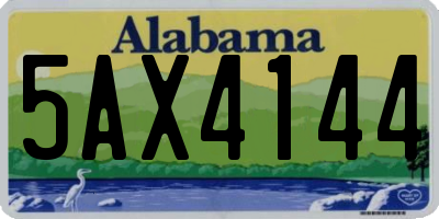 AL license plate 5AX4144