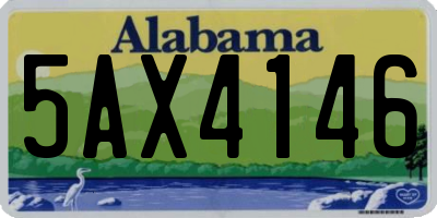 AL license plate 5AX4146
