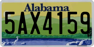 AL license plate 5AX4159