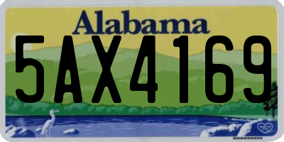 AL license plate 5AX4169