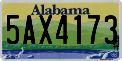 AL license plate 5AX4173