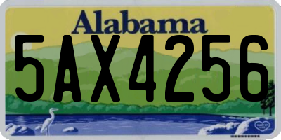 AL license plate 5AX4256