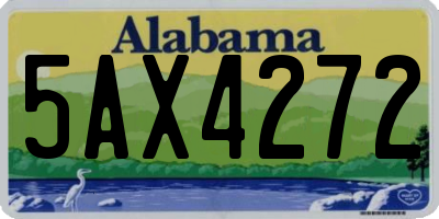 AL license plate 5AX4272